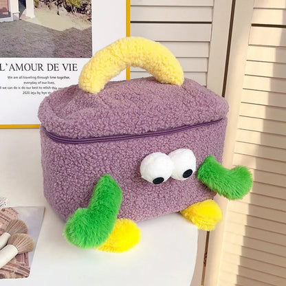 Elegant Cute Animal Plush Square Makeup Bags