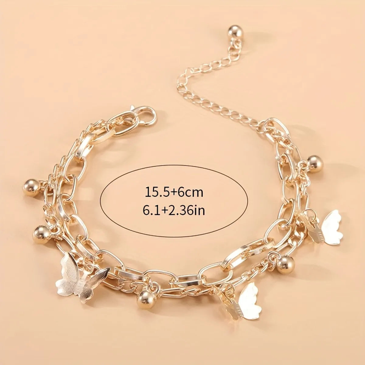 Elegant Cute Butterfly Alloy Wholesale Bracelets