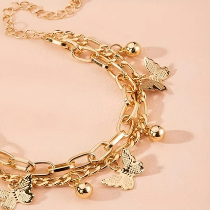 Elegant Cute Butterfly Alloy Wholesale Bracelets