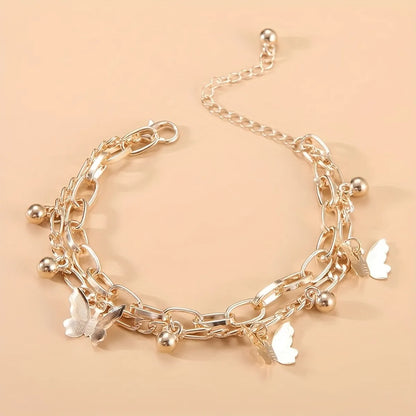 Elegant Cute Butterfly Alloy Wholesale Bracelets