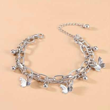 Elegant Cute Butterfly Alloy Wholesale Bracelets