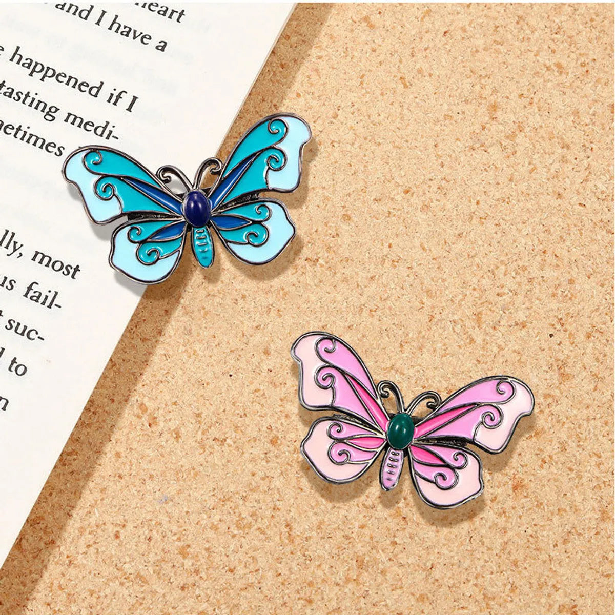 Elegant Cute Butterfly Alloy Women'S Brooches