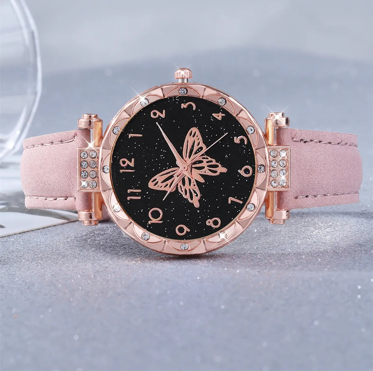 Elegant Cute Butterfly Buckle Quartz Women'S Watches