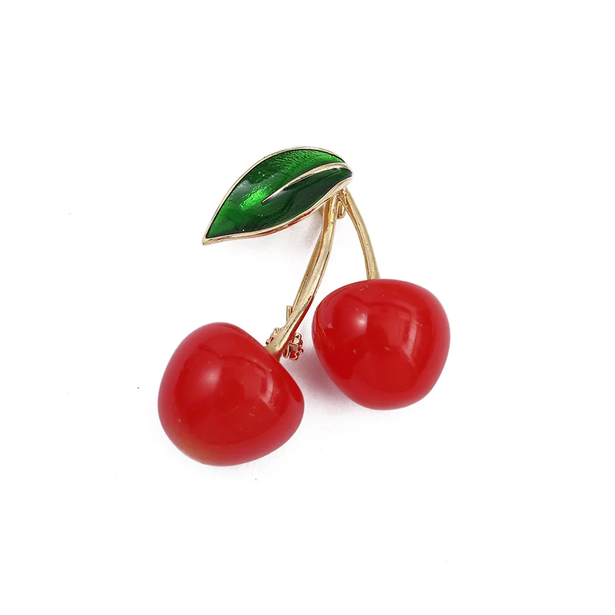 Elegant Cute Cherry Alloy Inlay Rhinestones Women'S Brooches