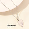 Wholesale Jewelry Elegant Cute Heart Shape 304 Stainless Steel 18K Gold Plated Plating Pendant Necklace