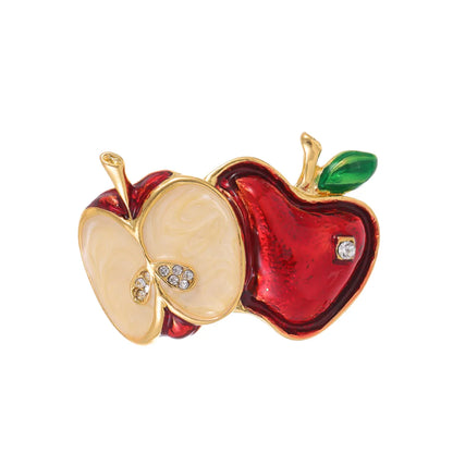 Elegant Cute Plant Fruit Bicycle Alloy Women'S Brooches