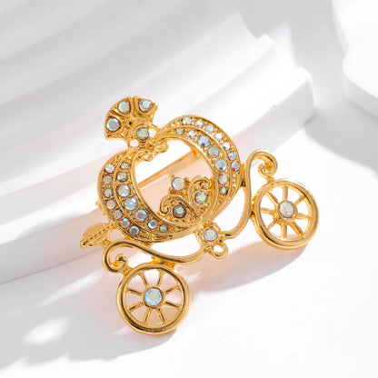 Elegant Cute Plant Fruit Bicycle Alloy Women'S Brooches