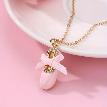 Elegant Cute Simple Style Dance Shoe Alloy Zinc Wholesale Pendant Necklace