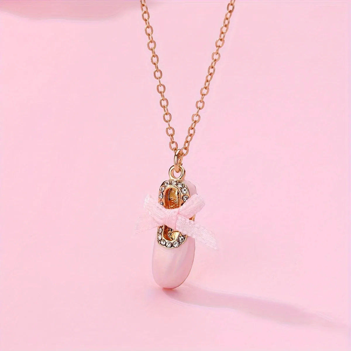 Elegant Cute Simple Style Dance Shoe Alloy Zinc Wholesale Pendant Necklace