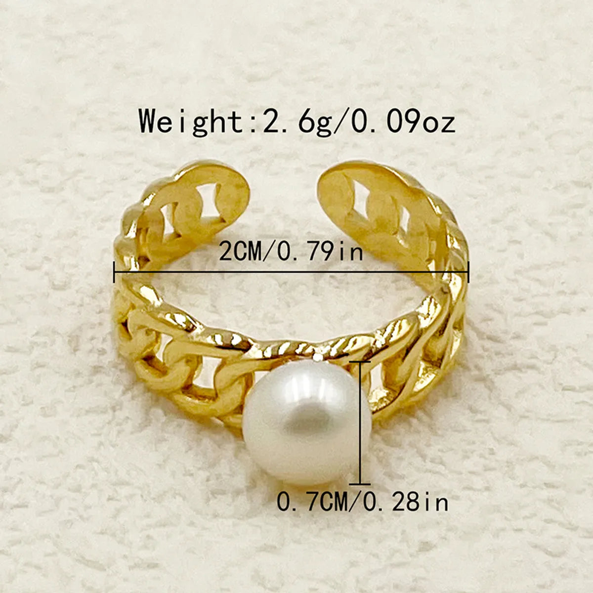 Wholesale Jewelry Elegant Cute Sweet Flower 304 Stainless Steel Pearl Shell 14K Gold Plated Plating Inlay Rings