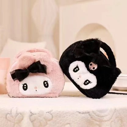 Elegant Cute Vacation Animal Plush Square Makeup Bags