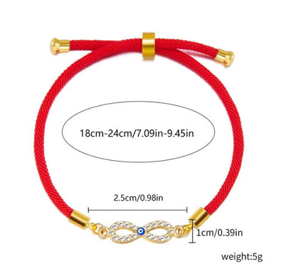 Elegant Devil'S Eye Palm Infinity Alloy Wholesale Bracelets