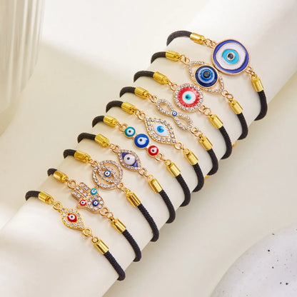 Elegant Devil'S Eye Palm Infinity Alloy Wholesale Bracelets