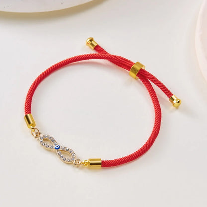 Elegant Devil'S Eye Palm Infinity Alloy Wholesale Bracelets