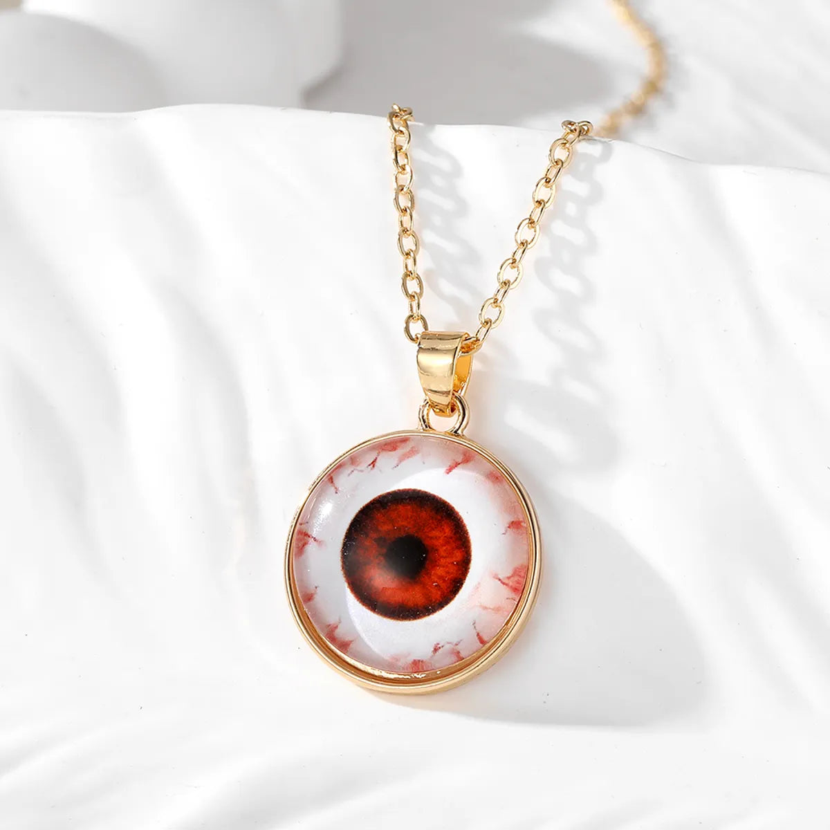 Elegant Eye Alloy Opal Women's Pendant Necklace