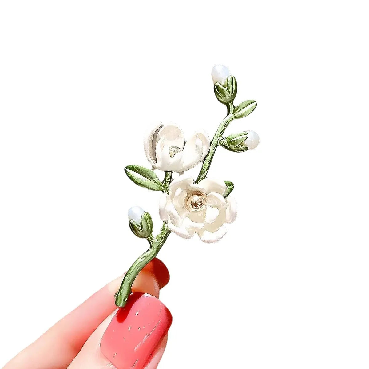 Elegant Flower Alloy Enamel Plating Unisex Brooches