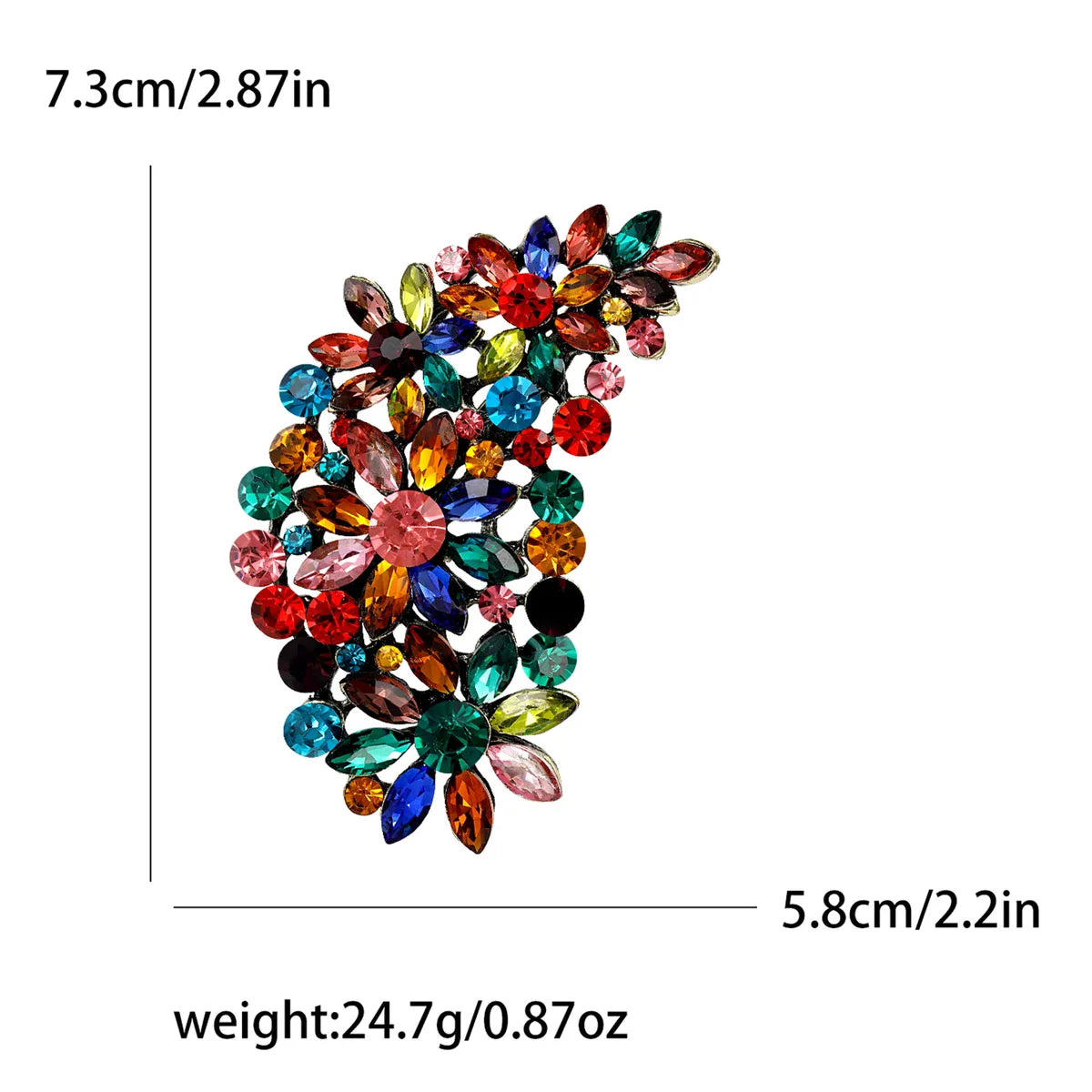 Elegant Flower Alloy Inlay Rhinestones Women'S Brooches