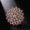 Elegant Flower Alloy Inlay Zircon Women'S Brooches