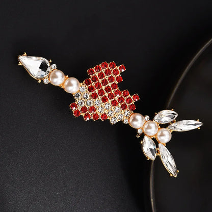 Elegant Flower Alloy Zircon Women'S Brooches