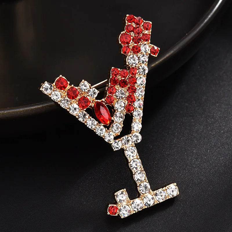 Elegant Flower Alloy Zircon Women'S Brooches