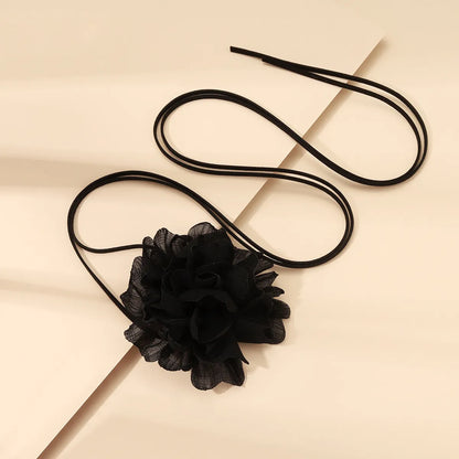 Elegant Flower Cloth Women's Choker