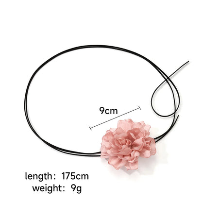 Elegant Flower Cloth Women's Choker