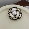 Elegant Flower Imitation Pearl Plating Women'S Brooches