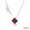 Wholesale Jewelry Elegant Four Leaf Clover Titanium Steel Gold Plated Necklace