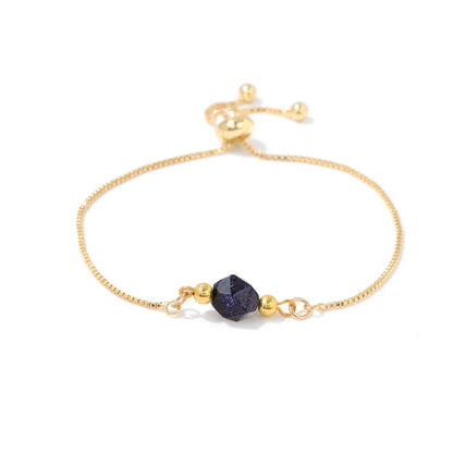 Elegant Geometric 18K Gold Plated Stone Wholesale Bracelets