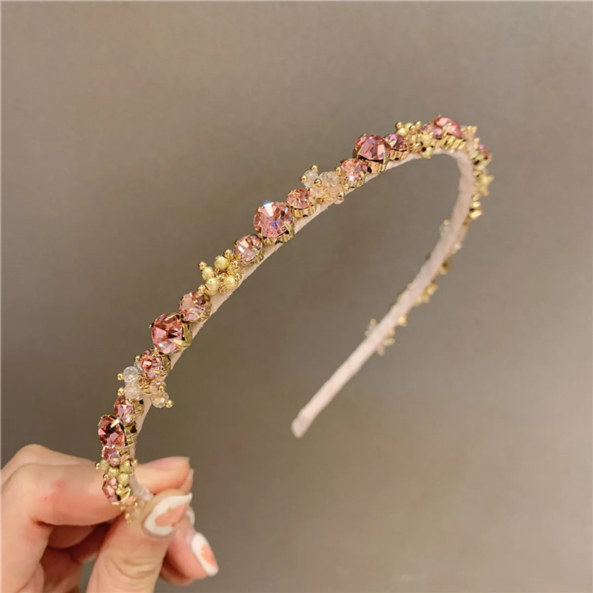 Elegant Geometric Artificial Crystal Hair Band