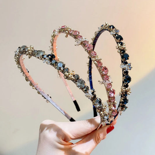 Elegant Geometric Artificial Crystal Hair Band