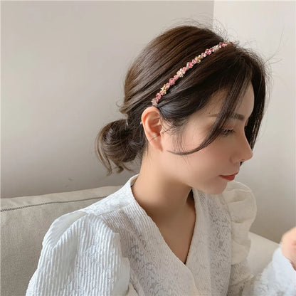 Elegant Geometric Artificial Crystal Hair Band