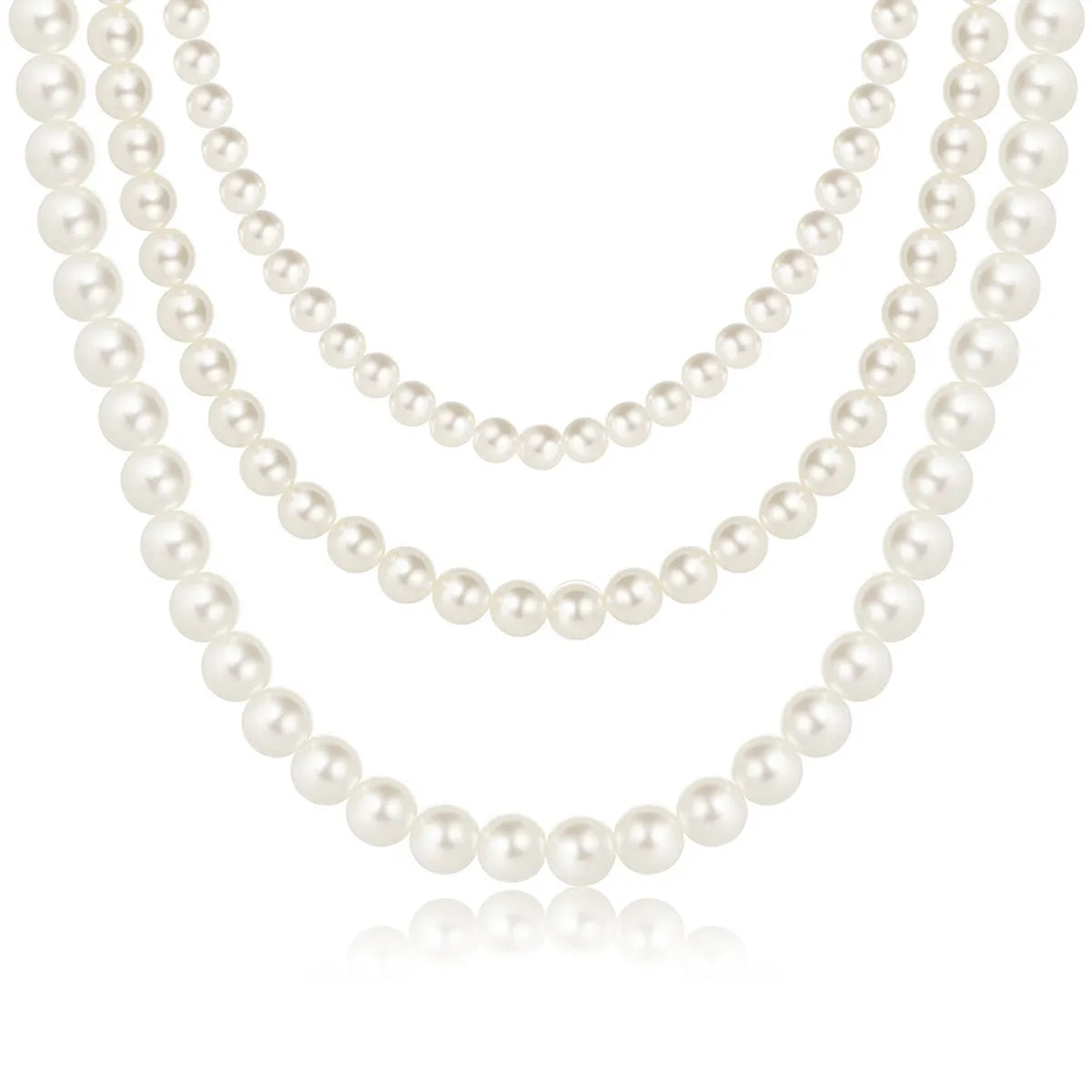 Elegant Geometric Artificial Pearl Beaded Women's Necklace