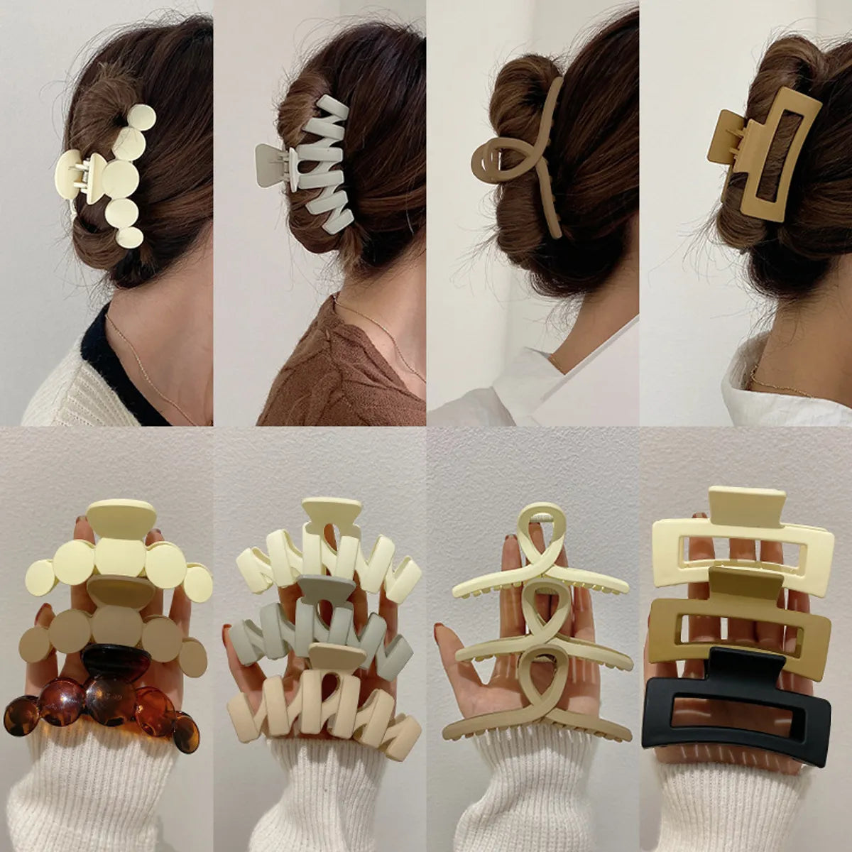 Women'S Elegant Geometric Arylic Hair Claws