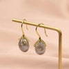 Elegant Geometric Pearl Sterling Silver Ear Hook 1 Pair