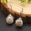 Elegant Geometric Pearl Sterling Silver Ear Hook 1 Pair