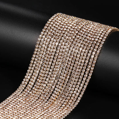 Elegant Geometric Rhinestone Women'S Choker