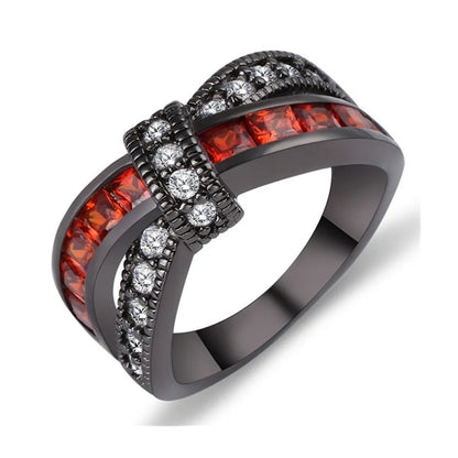 Elegant Geometric Rhinestones Metal Wholesale Rings