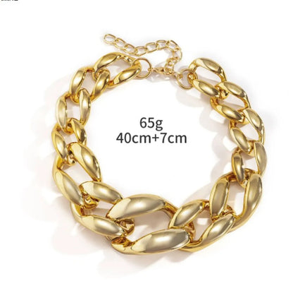 Elegant Geometric Solid Color Alloy Wholesale Necklace