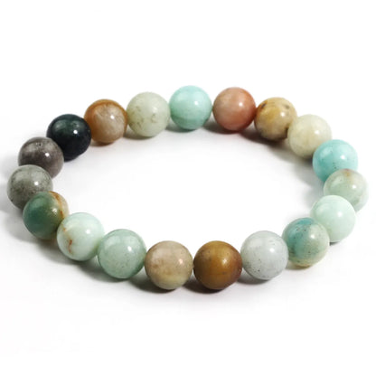 Elegant Geometric Solid Color Natural Stone Bracelets In Bulk