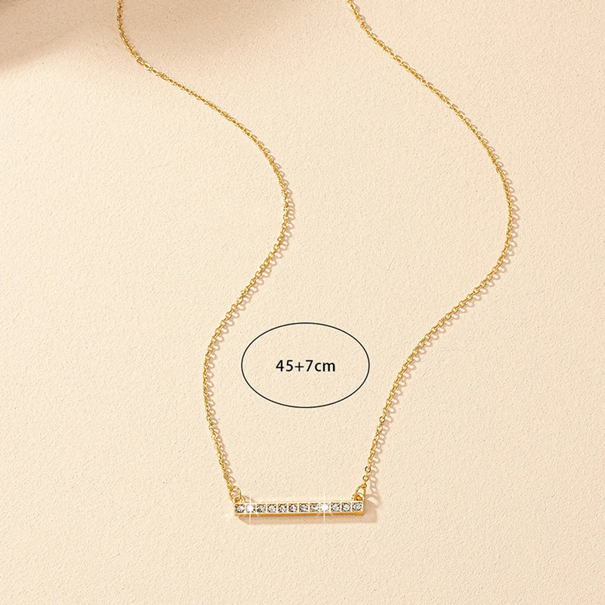 Elegant Geometric Zircon Alloy Wholesale Pendant Necklace