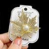 Elegant Glam Geometric Alloy Plating Inlay Artificial Pearls Rhinestones Shell Women'S Brooches