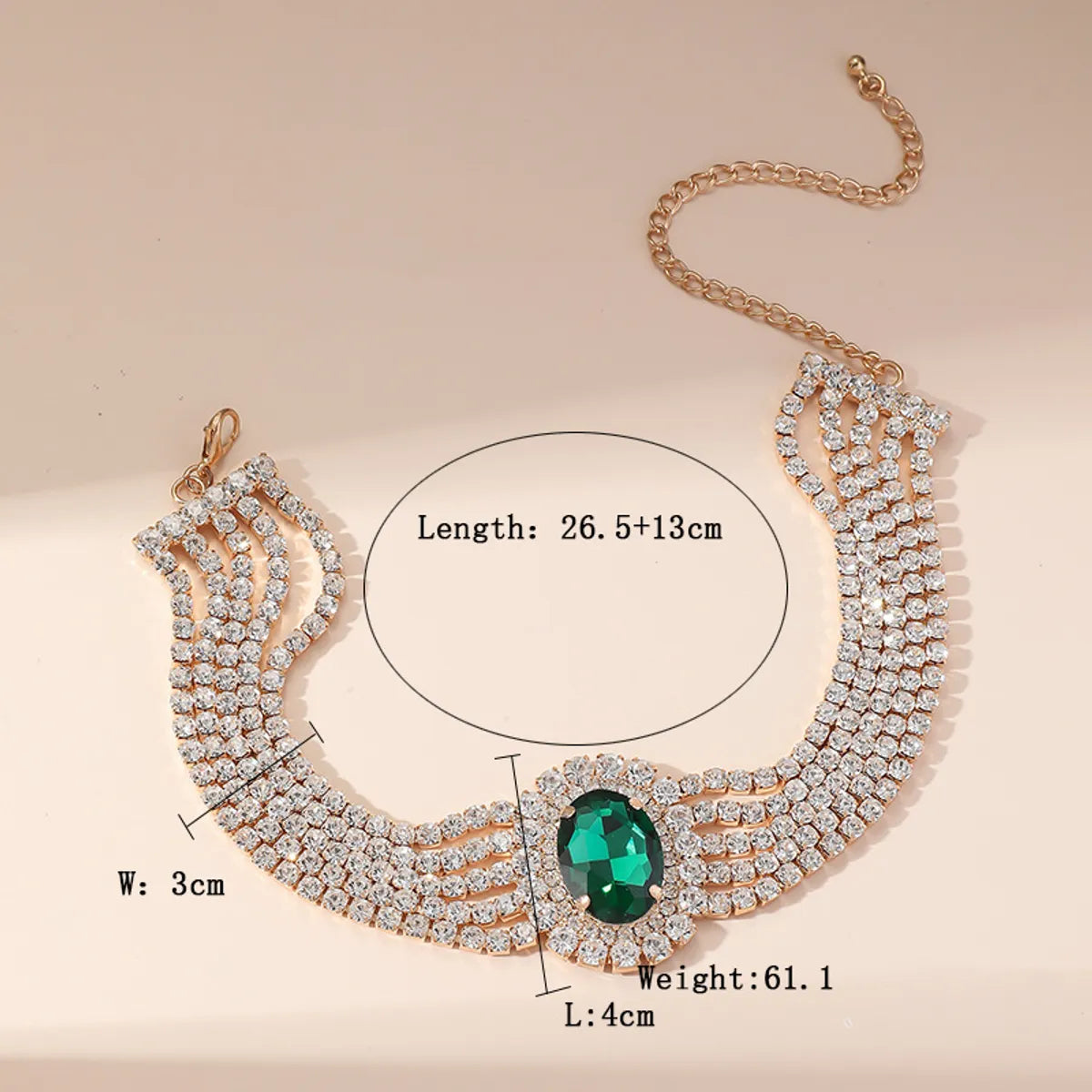 Elegant Glam Geometric Artificial Crystal Copper Plating Rhinestones Women'S