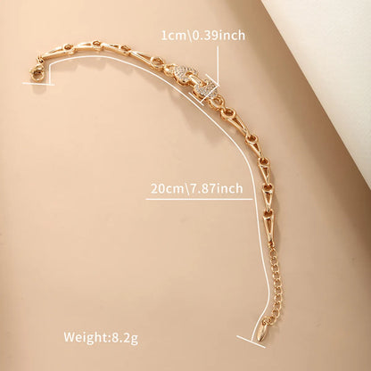 Elegant Glam Xuping Heart Shape Alloy Copper Plating Inlay Artificial Diamond 18k Gold Plated Women'S Bracelets