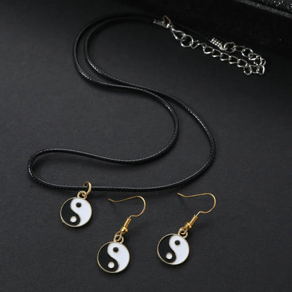 Elegant Gossip Splicing Alloy Unisex Jewelry Set