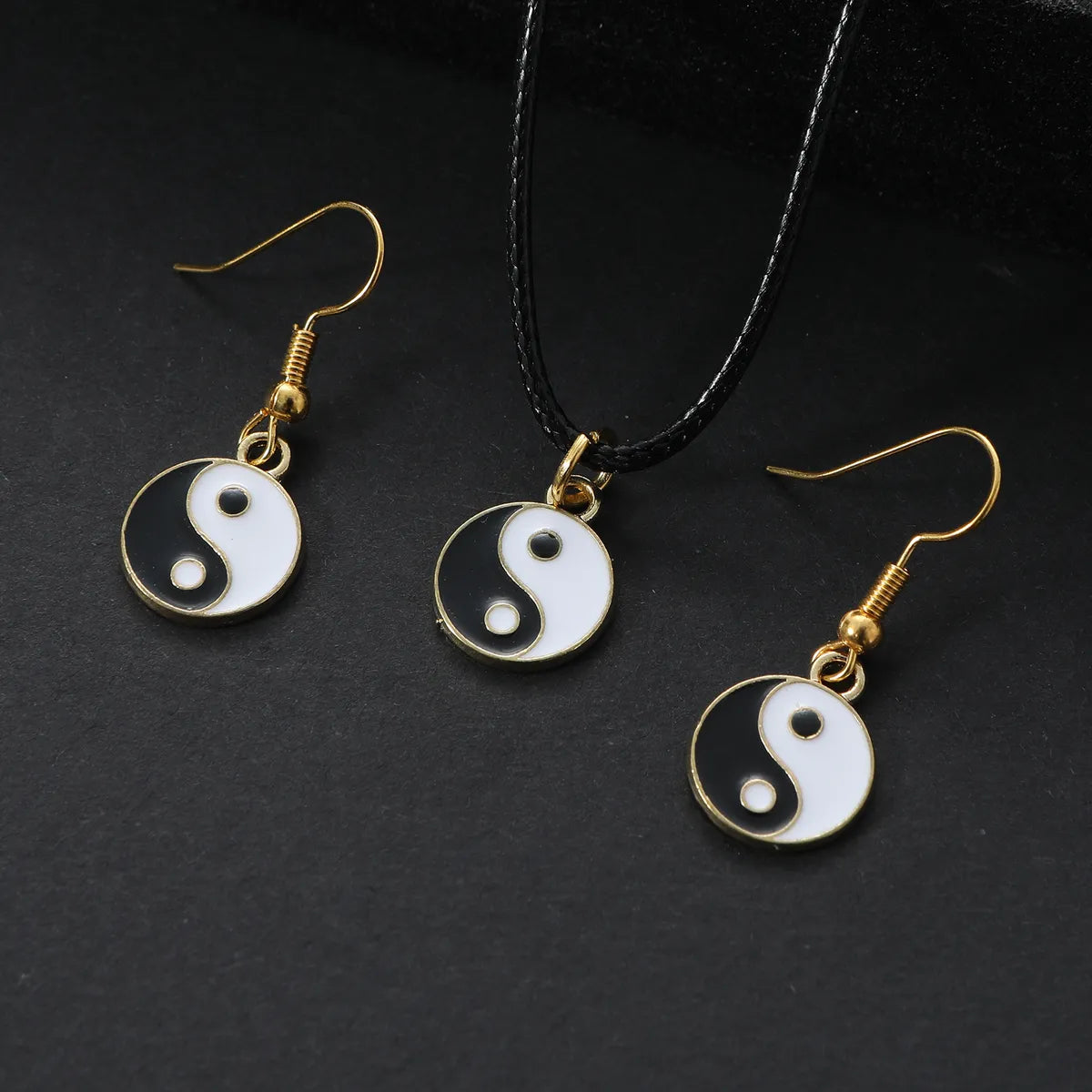 Elegant Gossip Splicing Alloy Unisex Jewelry Set