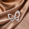 Elegant Heart Shape Flower Butterfly Imitation Pearl Alloy Rhinestone Women'S Brooches