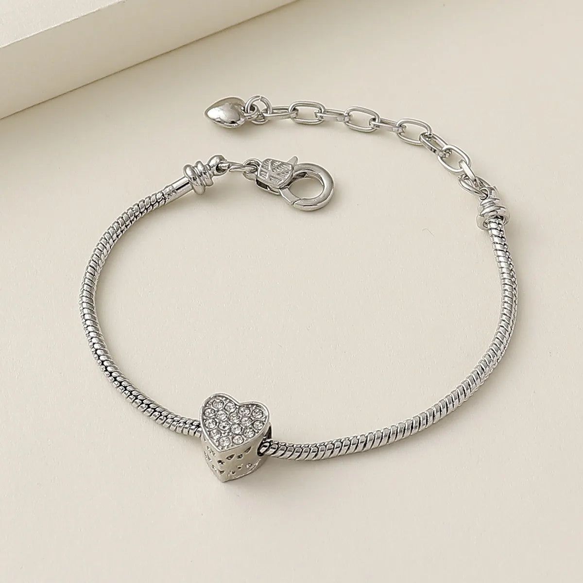 Elegant Heart Shape Rhinestones Rhinestone Copper Wholesale Anklet