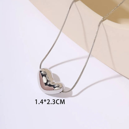 Elegant Heart Shape Titanium Steel Necklace