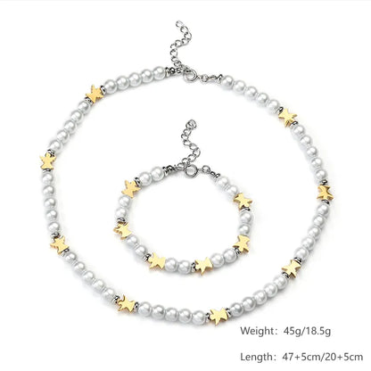 Elegant Hip-Hop Angel 304 Stainless Steel Wholesale Bracelets Necklace